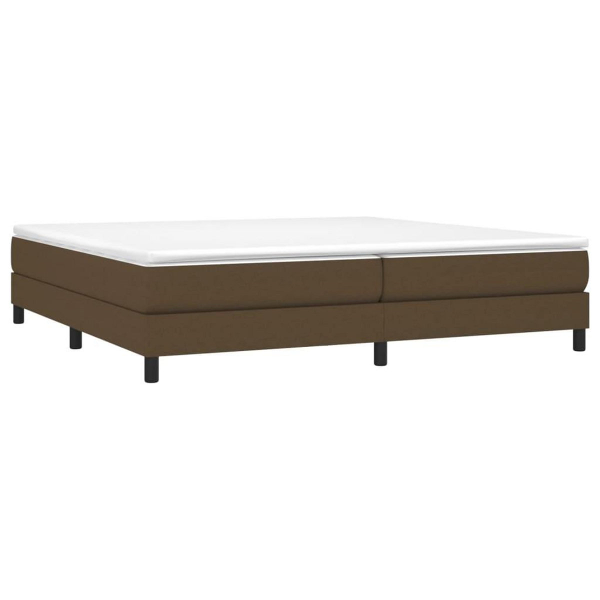 VIDAXL Sommier a lattes de lit avec matelas Marron fonce 200x200 cm