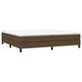 Voir la diapositive 3 : VIDAXL Sommier a lattes de lit avec matelas Marron fonce 200x200 cm