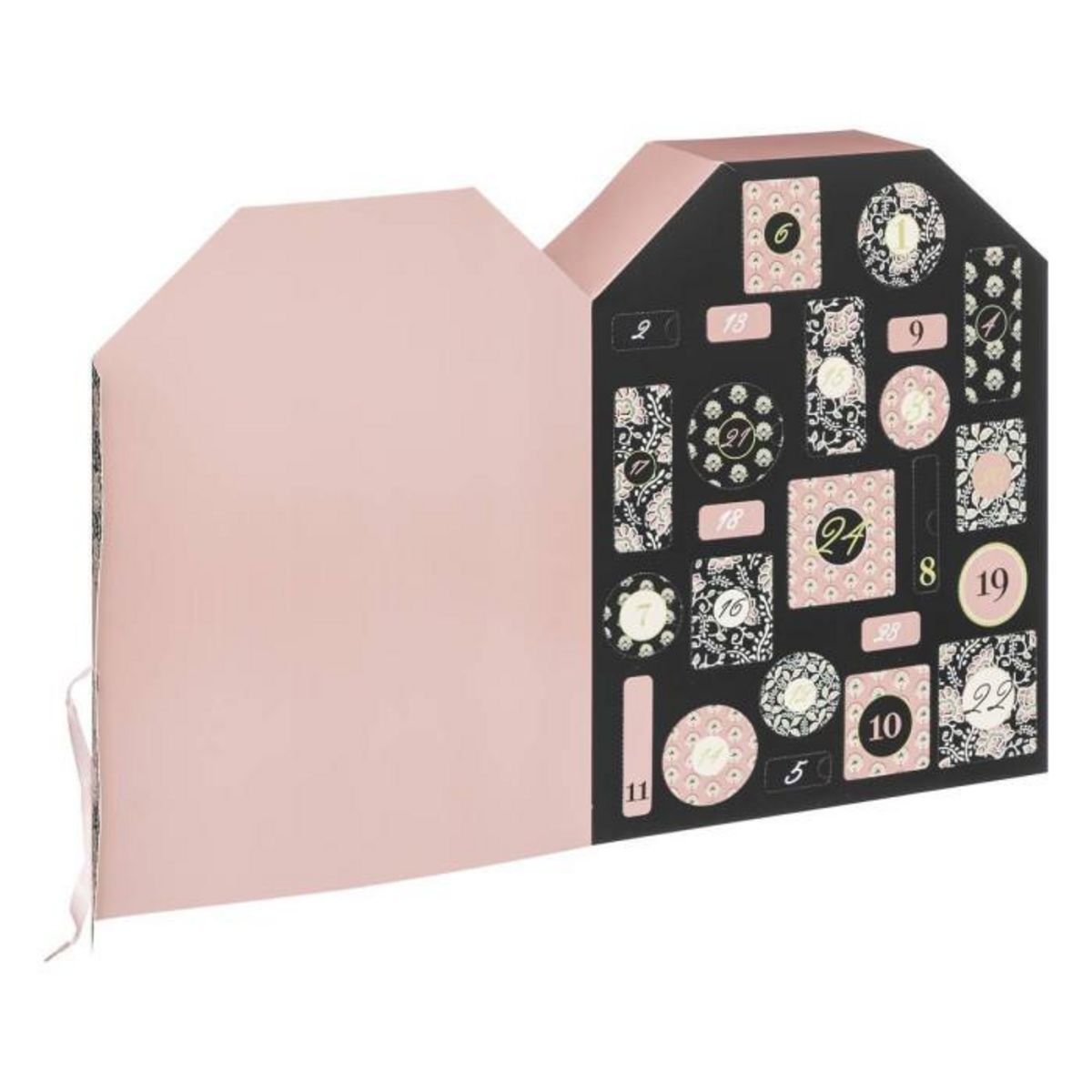 ATMOSPHERA Calendrier de l'Avent  24 Surprises  40cm Rose