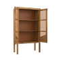 Voir la diapositive 3 : Rendez vous déco Armoire en cannage et bois 2 portes-Tiki