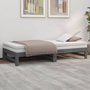 Voir la diapositive 4 : VIDAXL Lit coulissant sans matelas gris 2x(90x190) cm