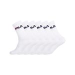 FILA Lot de 6 Paires de Chaussettes Tennis. Coloris disponibles : Blanc