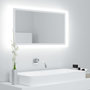Voir la diapositive 1 : VIDAXL Miroir a LED de salle de bain Blanc 80x8,5x37 cm Acrylique