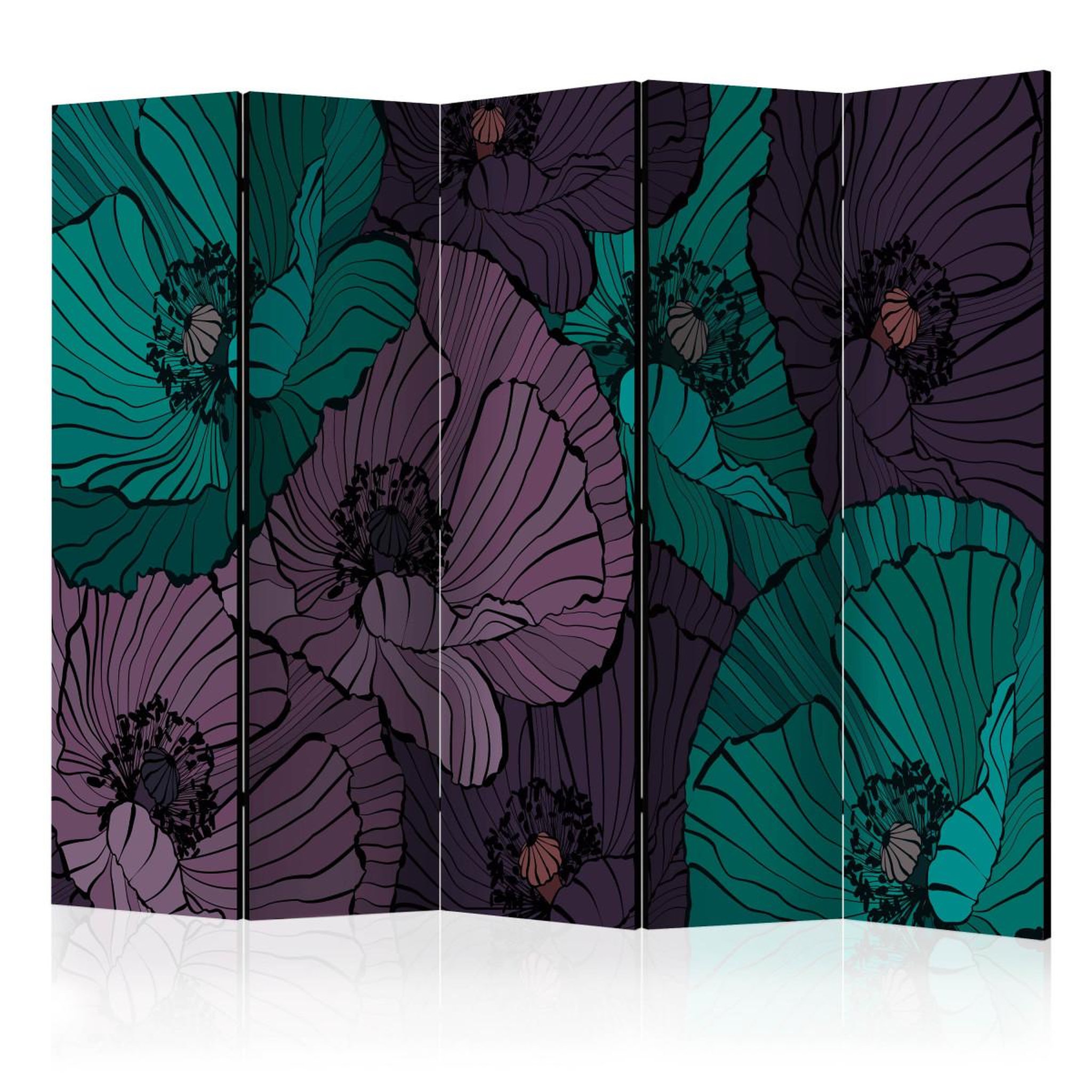 Paris Prix Paravent 5 volets  flowerbed  172x225cm