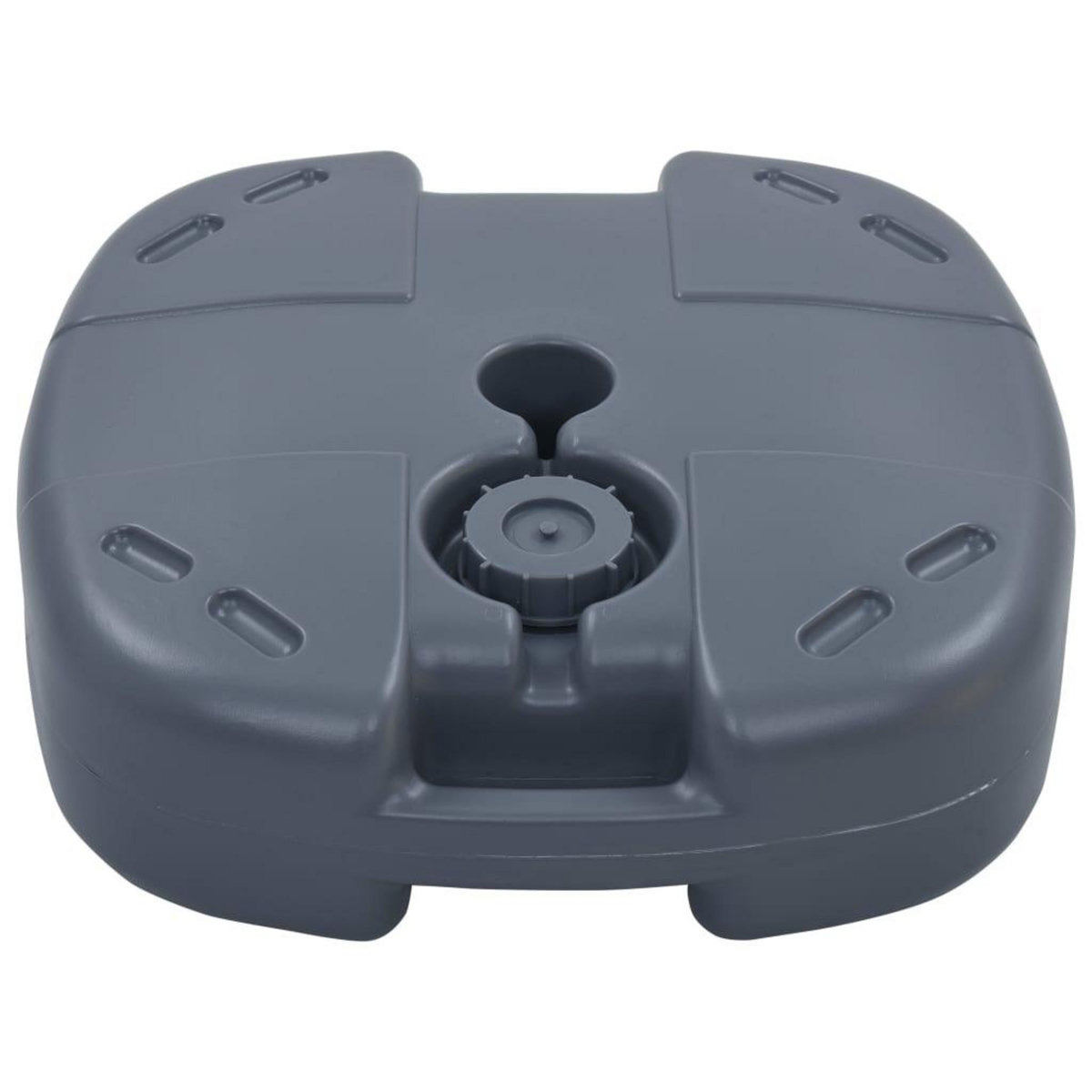 VIDAXL Socle de parasol portable Gris Rempli de sable/eau