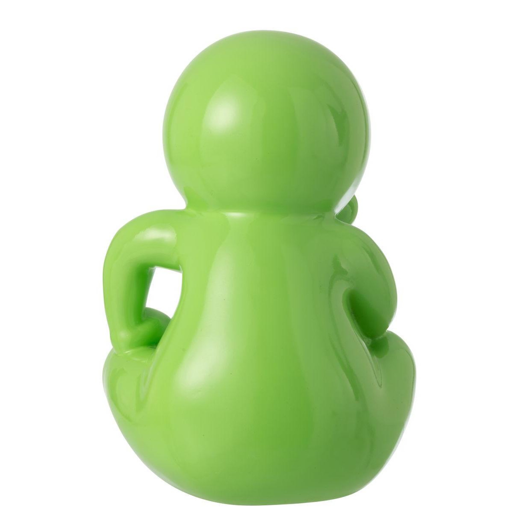 Voir la diapositive 3 : J-LINE Statuette déco unie  marcel  35cm vert