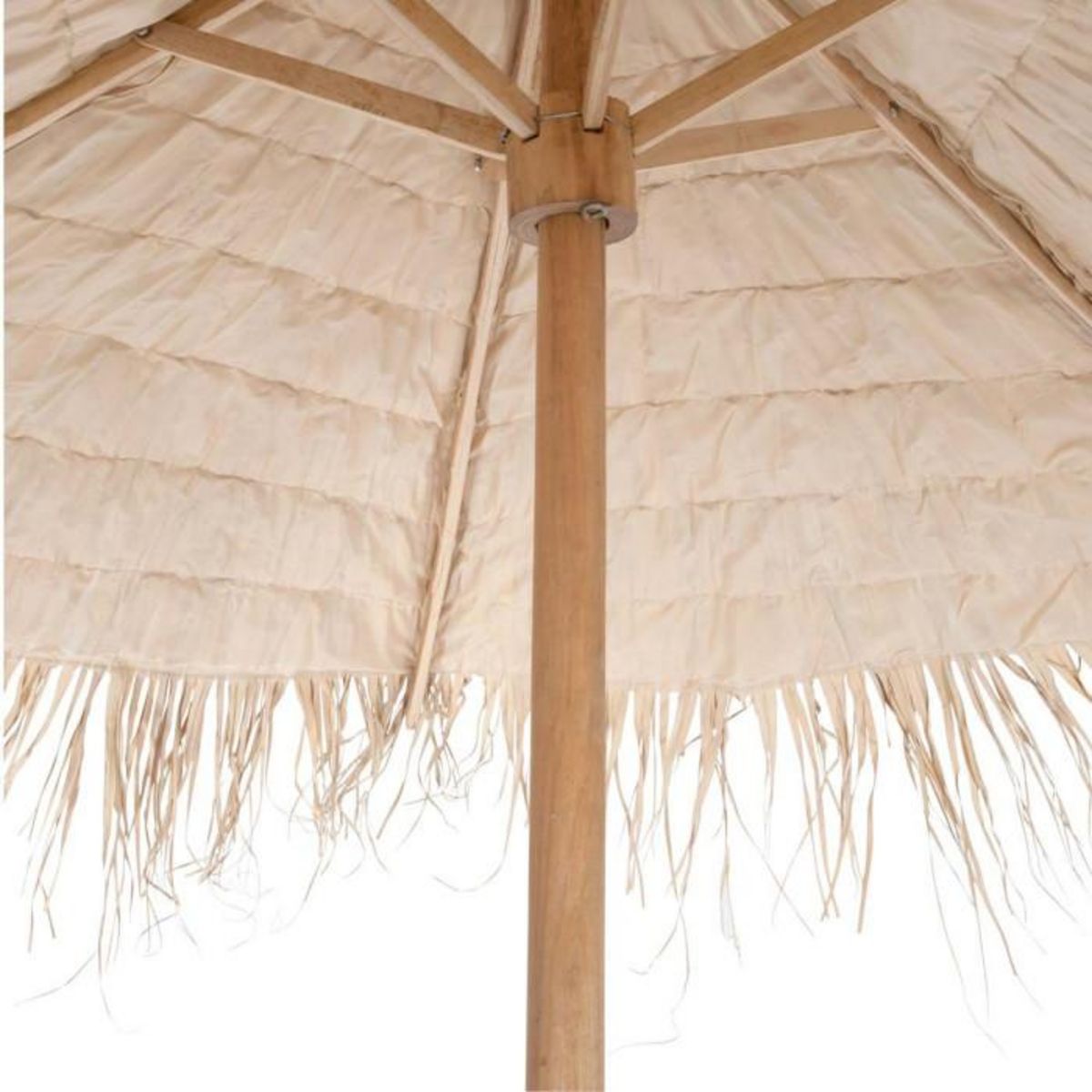 Paris Prix Parasol en Bois  Paille  150cm Naturel