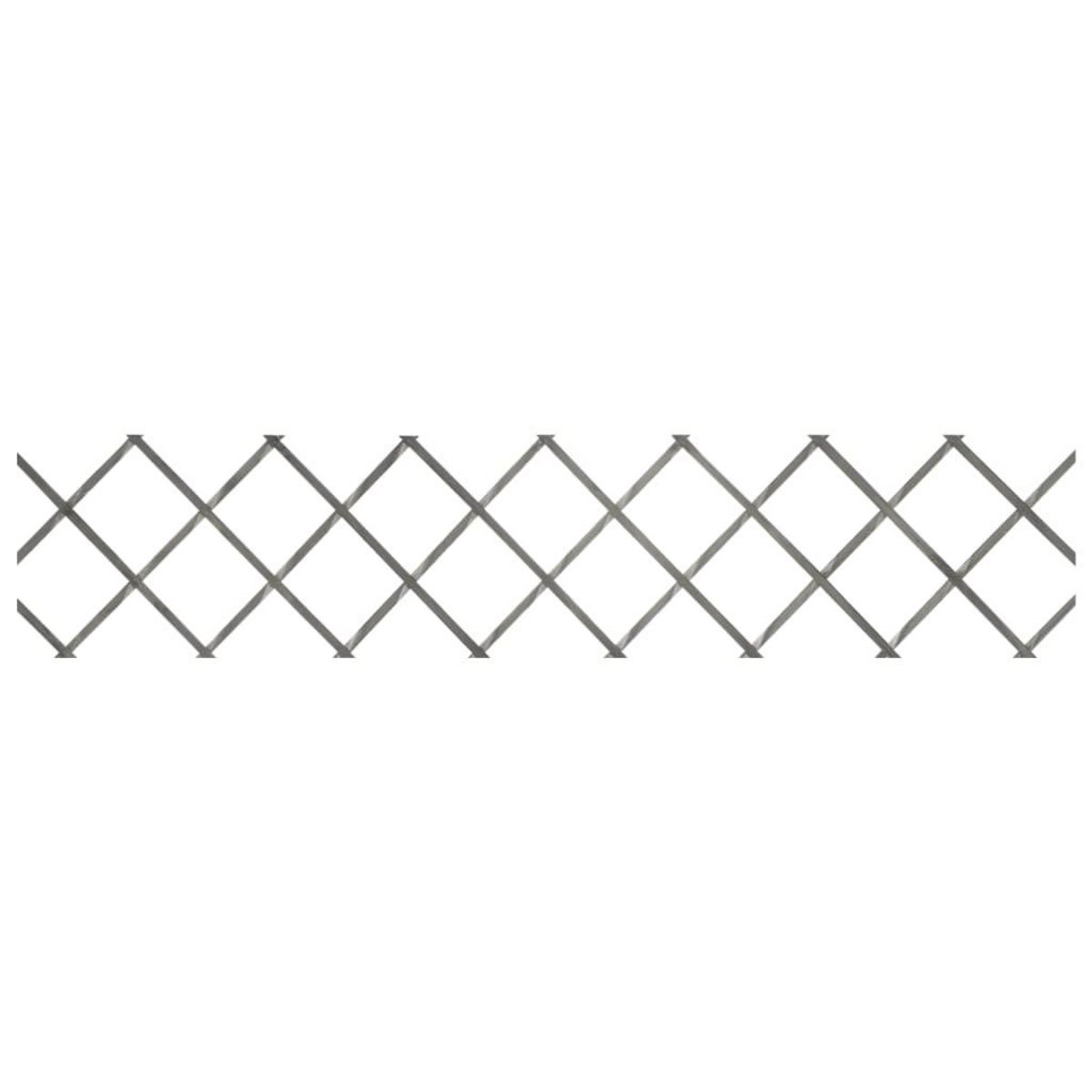 VIDAXL Cloture a treillis 5 pcs Gris Bois de sapin massif 180x30 cm