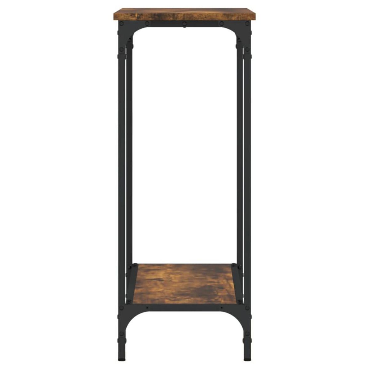 VIDAXL Table console chene fume 75x30,5x75 cm bois d'ingenierie