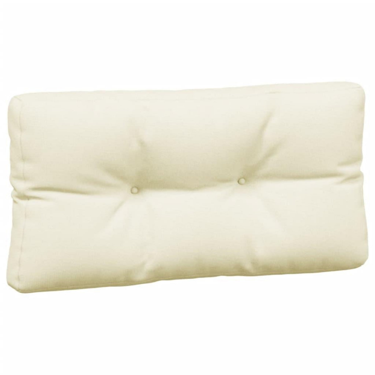 VIDAXL Coussins de palette lot de 3 creme tissu
