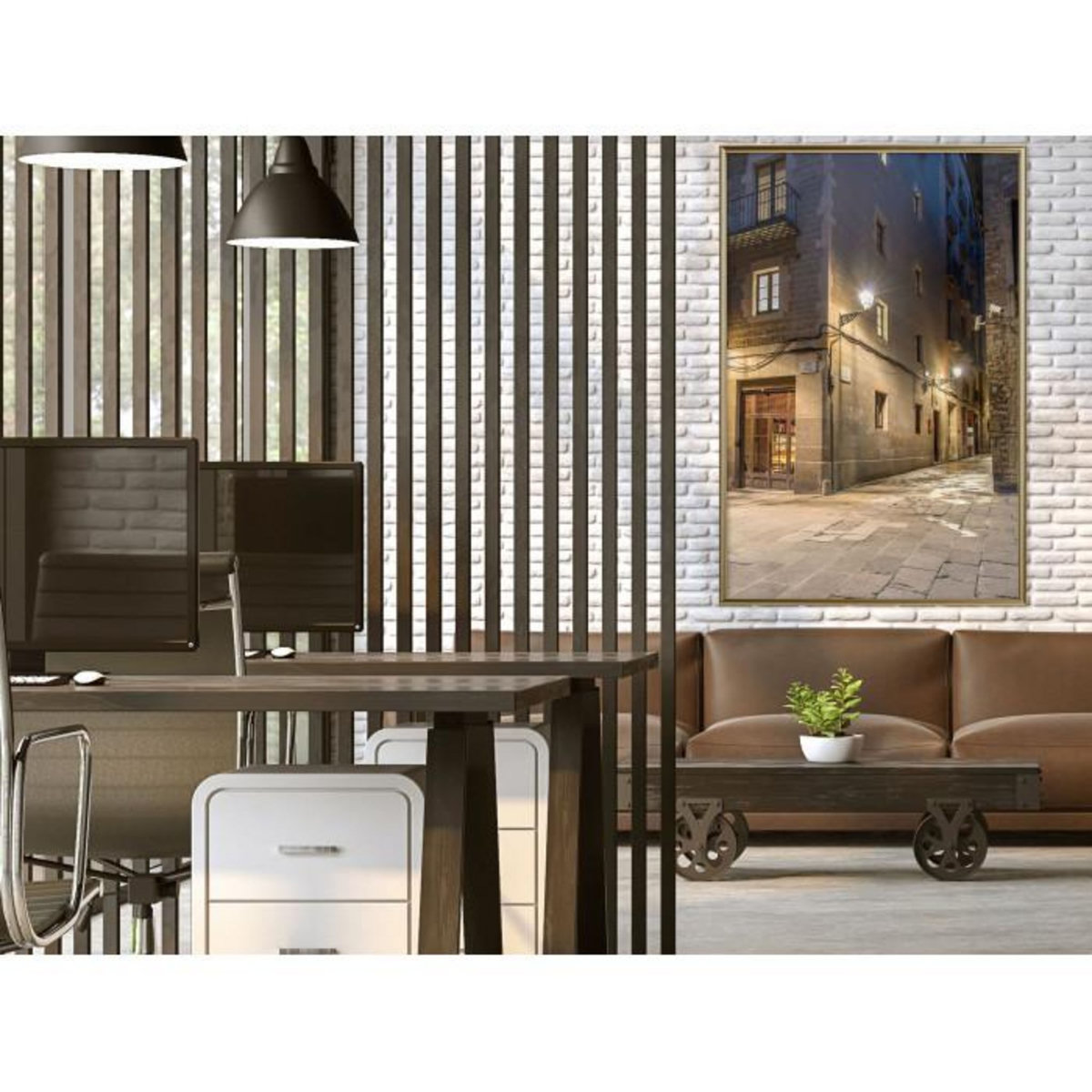 Paris Prix Affiche Murale Encadrée  Meeting at the Corner