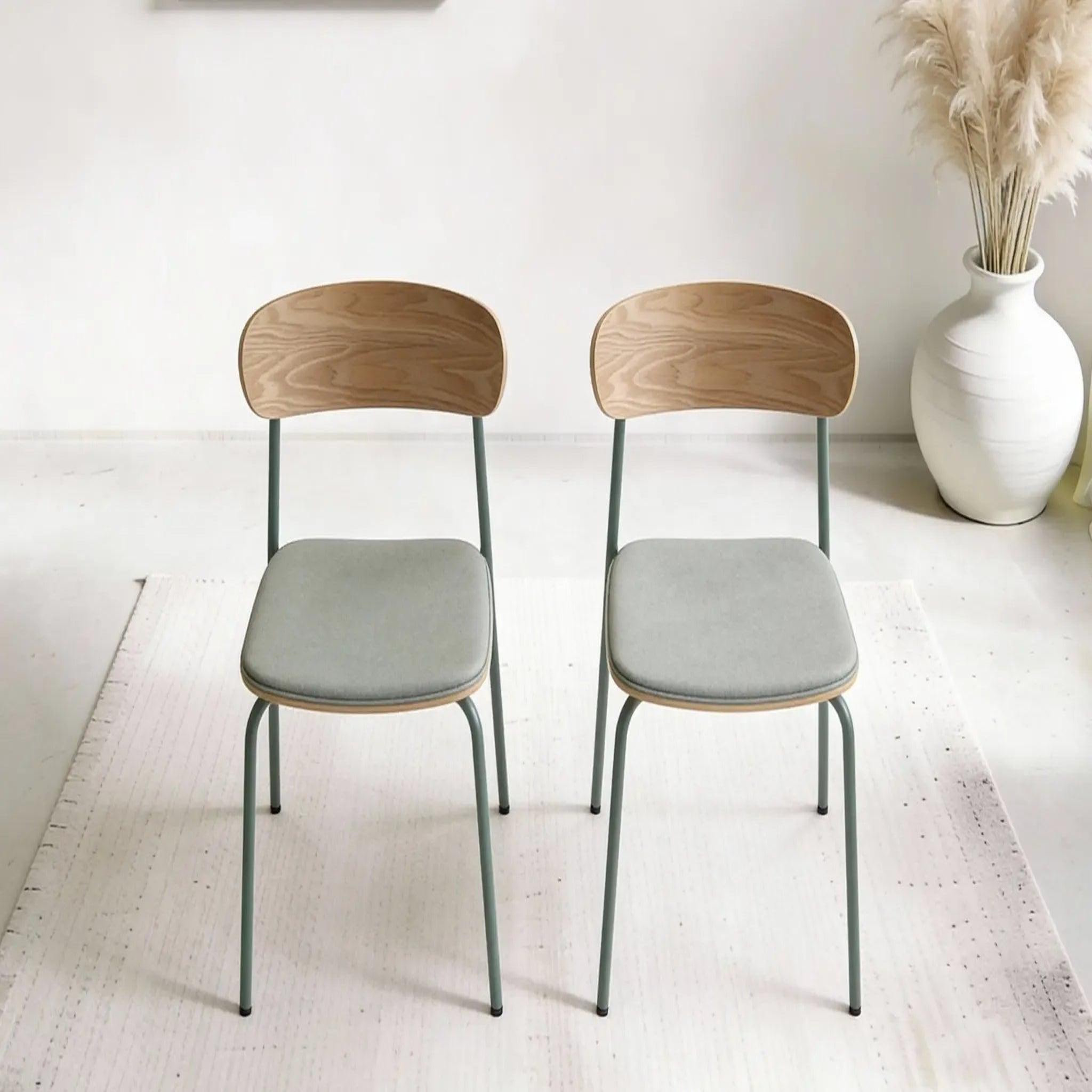 Voir la diapositive 4 : CASANOVA PARIS Olen - lot de 2 chaises pieds en métal