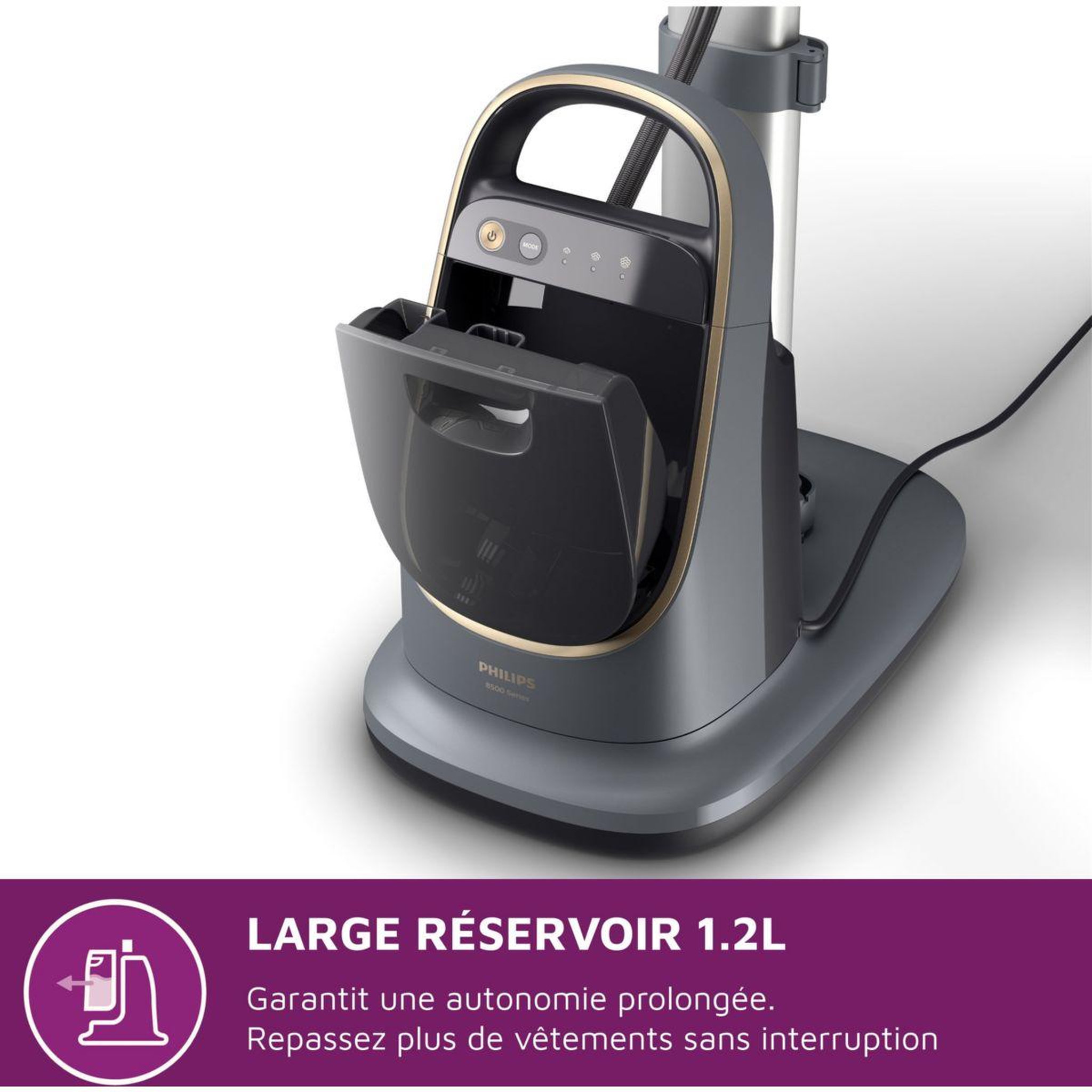 Voir la diapositive 5 : Philips Défroisseur vapeur ais8540/80 défroisseur all-in-one