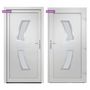 Voir la diapositive 5 : VIDAXL Porte d'entree Blanc 98x208 cm PVC