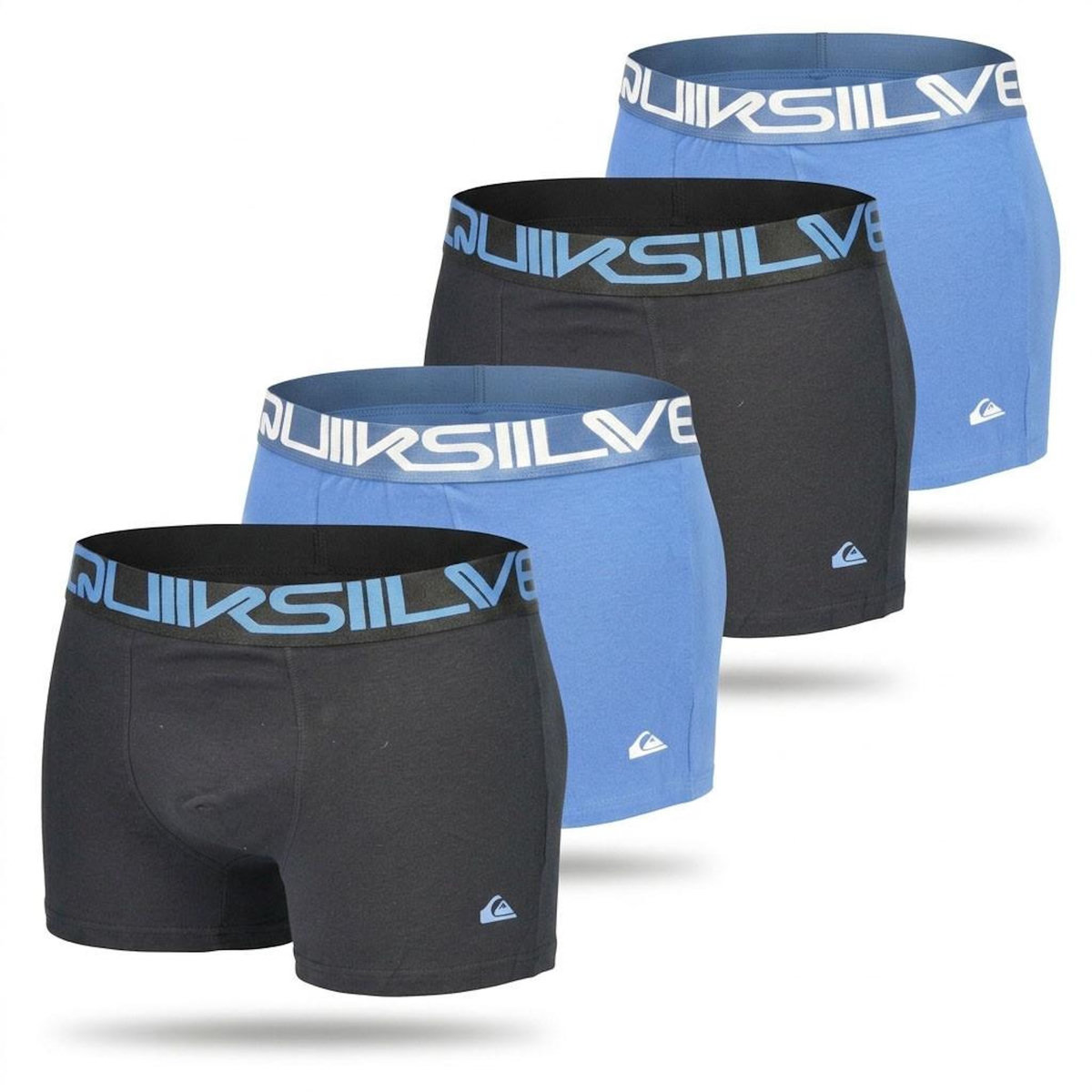 QUIKSILVER Quiksilver – Pack 4 Boxers Homme Confort Coton Stretch