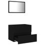 Voir la diapositive 3 : VIDAXL Ensemble de meubles salle de bain 2 pcs noir bois d'ingenierie