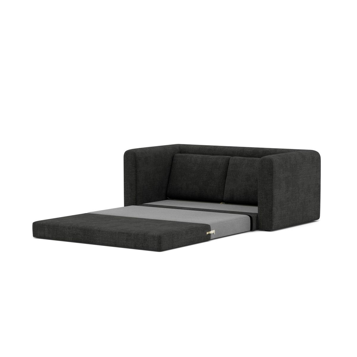 BEST MOBILIER Marilia - canapé 2 places convertible déplimousse en velours texturé