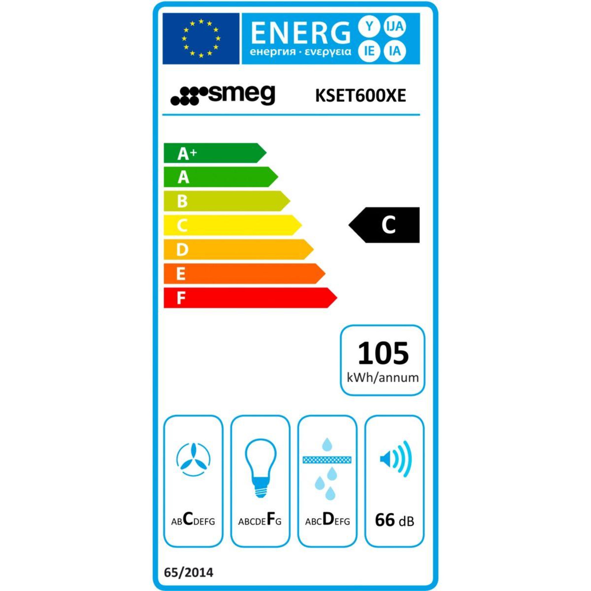 Voir la diapositive 4 : SMEG Hotte tiroir kset600xe