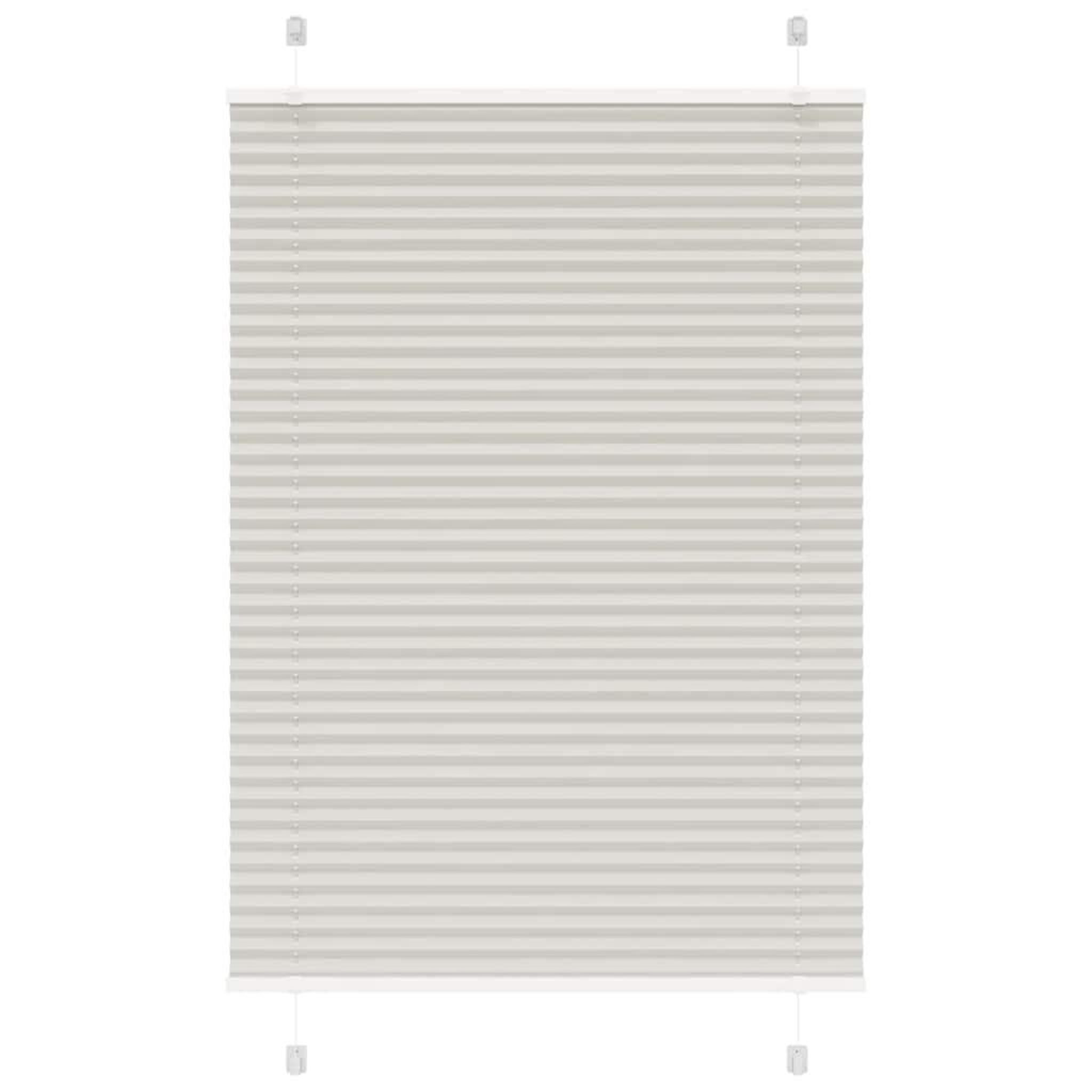 VIDAXL Store plisse gris clair 85x150 cm largeur du tissu 84,4 cm