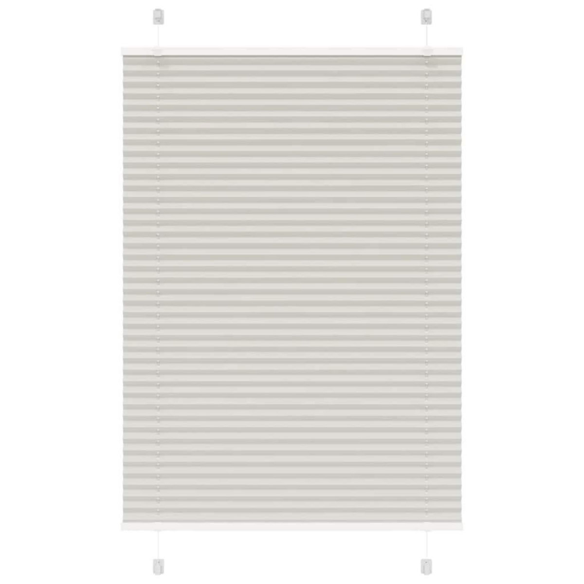 VIDAXL Store plisse gris clair 85x150 cm largeur du tissu 84,4 cm