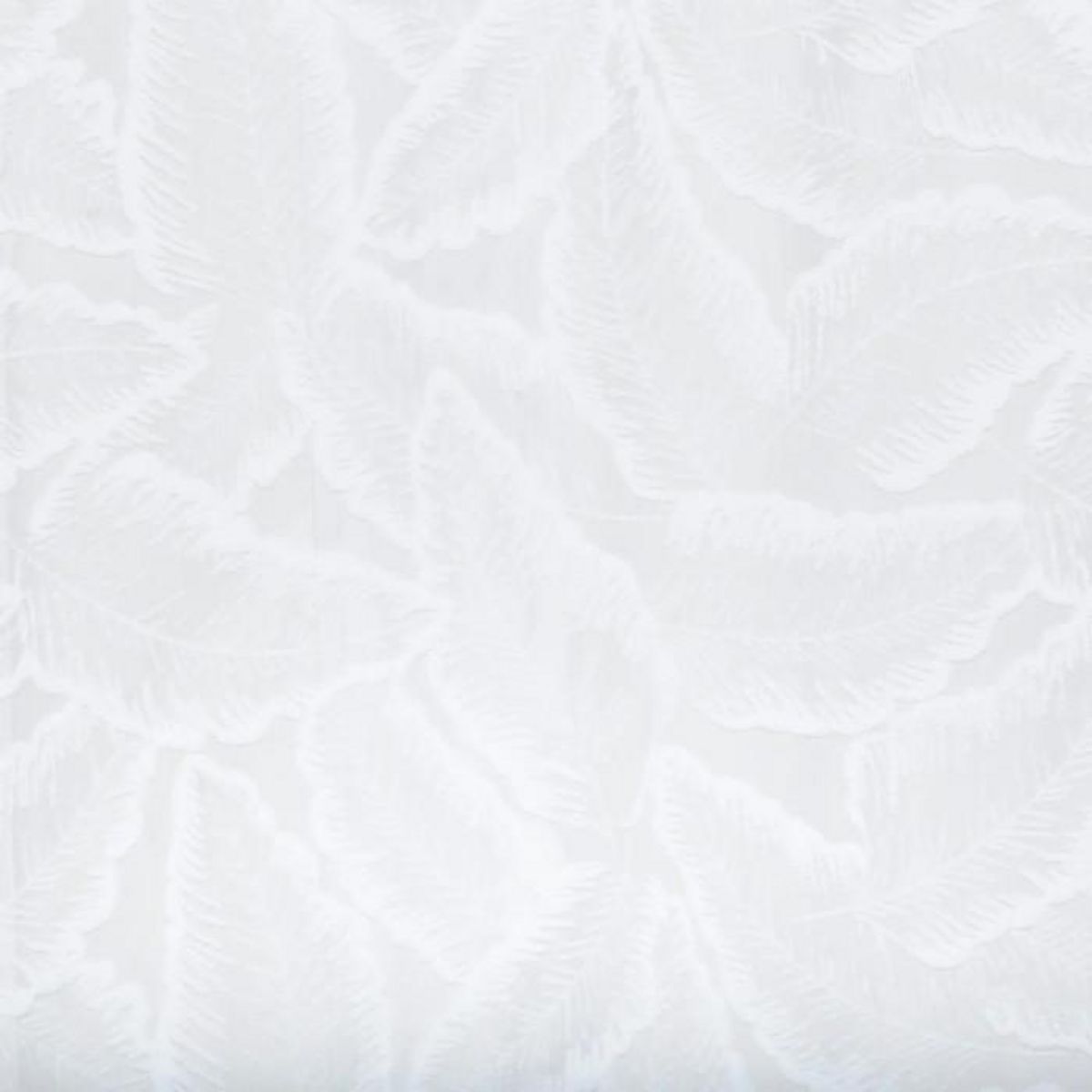 ATMOSPHERA Rideau Voilage Motifs Feuilles  Lazi  140x240cm Blanc