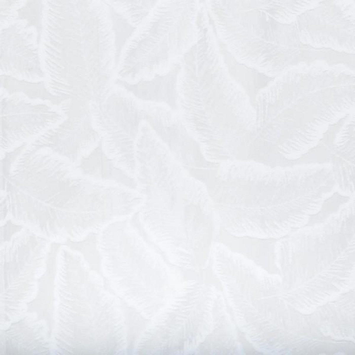 ATMOSPHERA Rideau Voilage Motifs Feuilles  Lazi  140x240cm Blanc