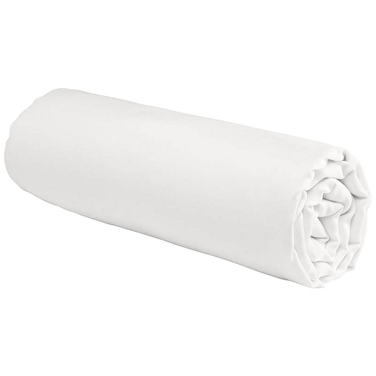 FUTURE HOME Drap housse en coton 57 fils uni bonnet 25cm