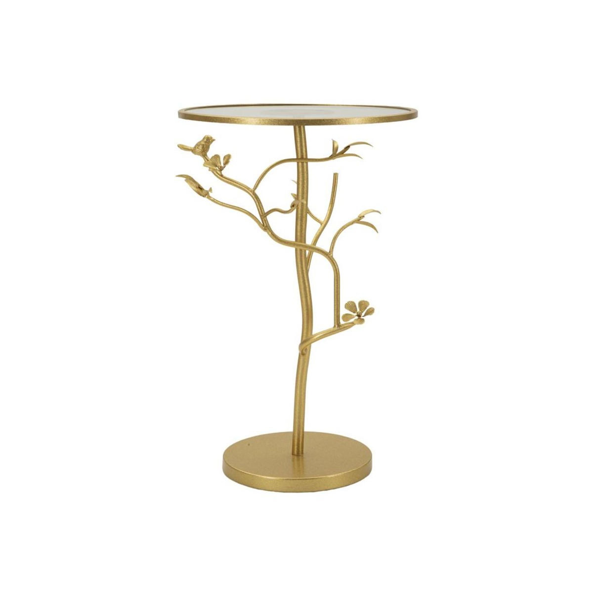 Paris Prix Table d'Appoint Design  Birds  60cm Or