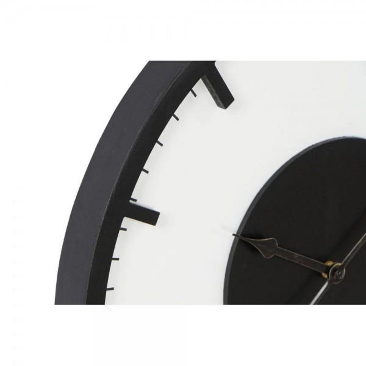 AAAAA Horloge Murale DKD Home Decor 50 x 3,5 x 50 cm Noir Blanc Vintage Bois MDF (2 Unités)