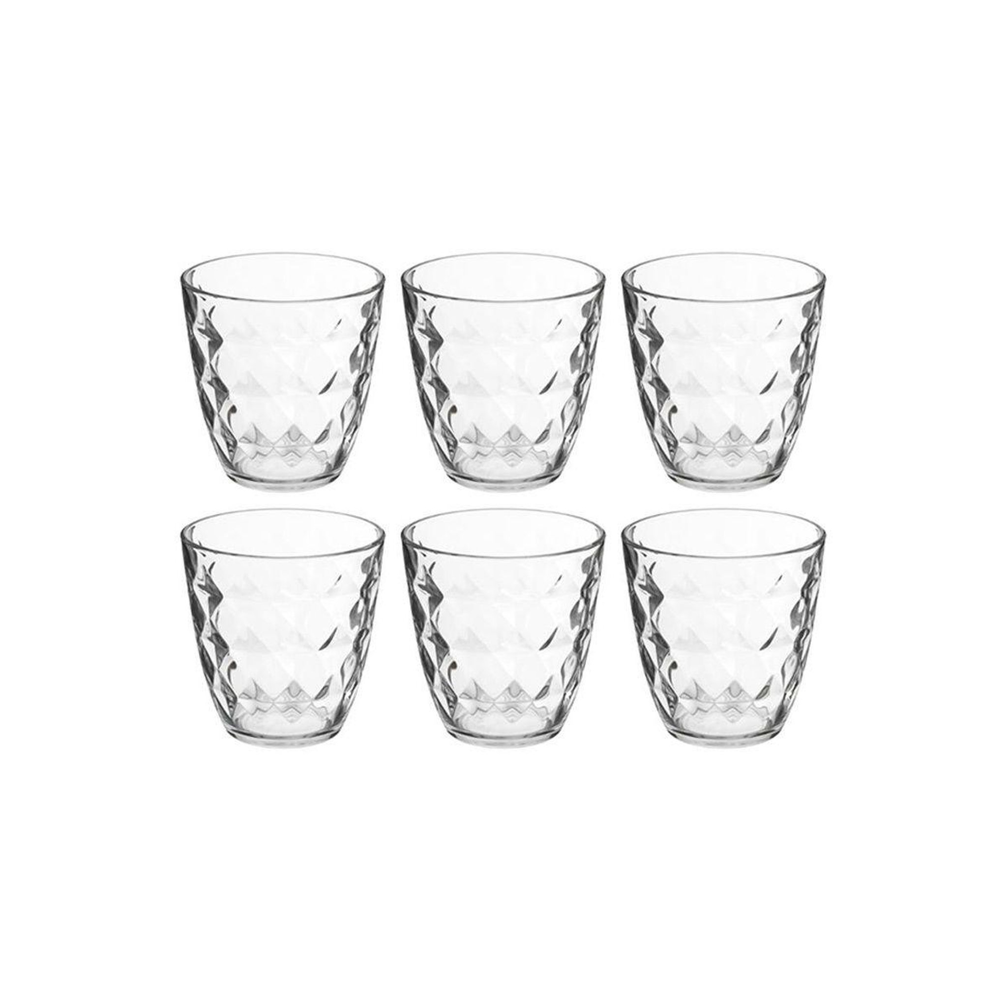 SECRET DE GOURMET Lot de 6 verres bas  fabi'eau  25cl transparent