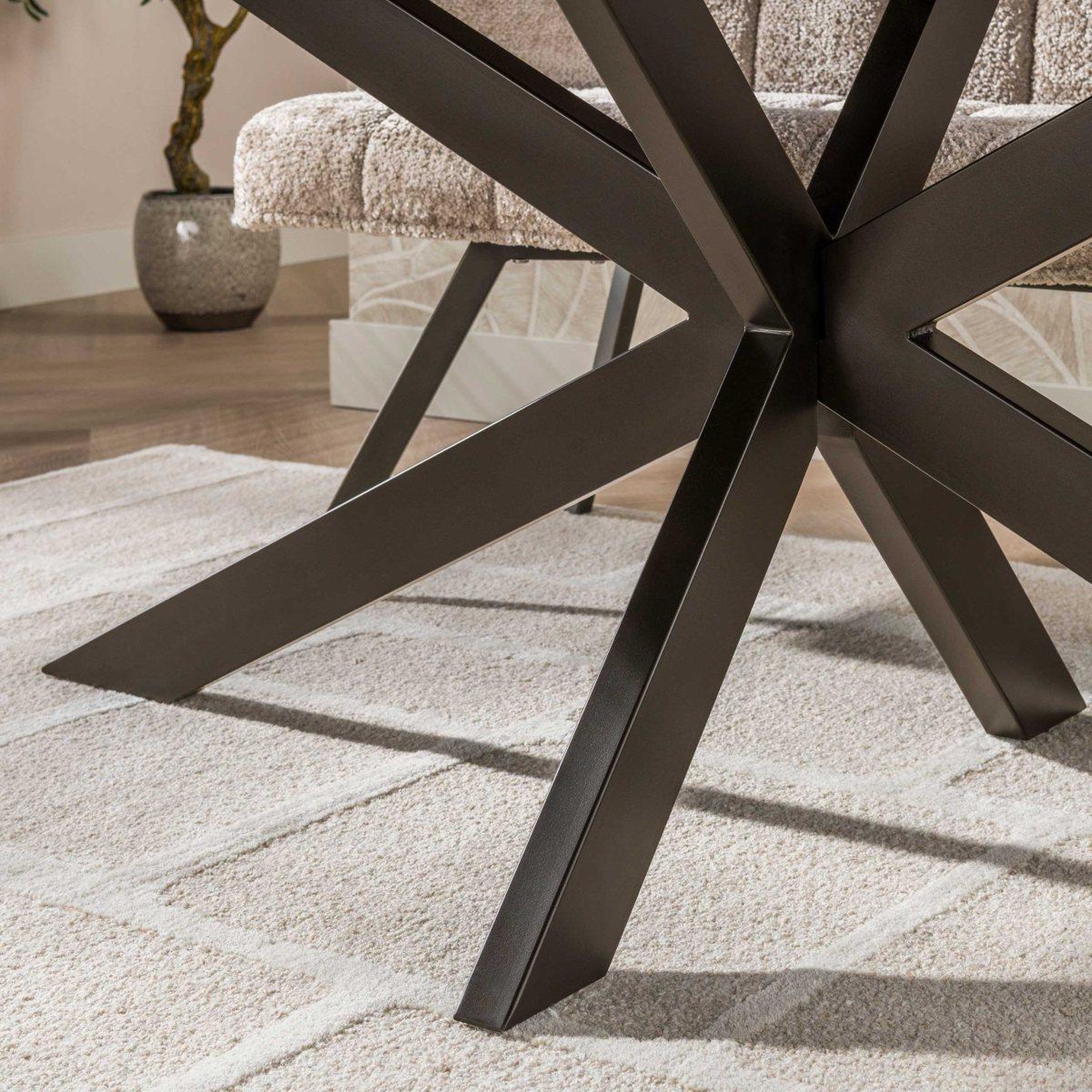 Voir la diapositive 5 : JLC KREATION Table à manger nordique ovale 215cm en bois massif hiza