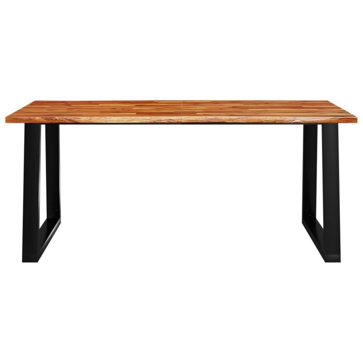 VIDAXL Table a manger 180x90x75 cm bois d'acacia solide a bord vif