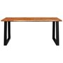Voir la diapositive 4 : VIDAXL Table a manger 180x90x75 cm bois d'acacia solide a bord vif
