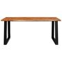 Voir la diapositive 4 : VIDAXL Table a manger 180x90x75 cm bois d'acacia solide a bord vif