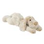 Voir la diapositive 1 : Paris Prix Peluche Chien Couché  Écharpe  50cm Beige
