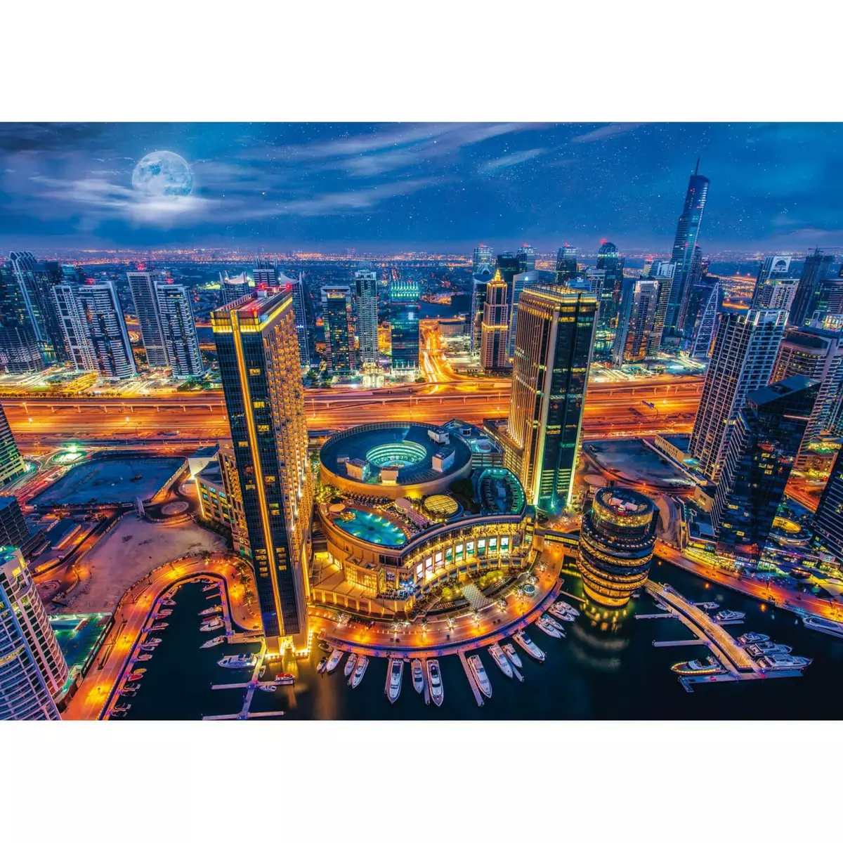 Trefl Puzzle 2000 pièces : Lumières de Dubaï