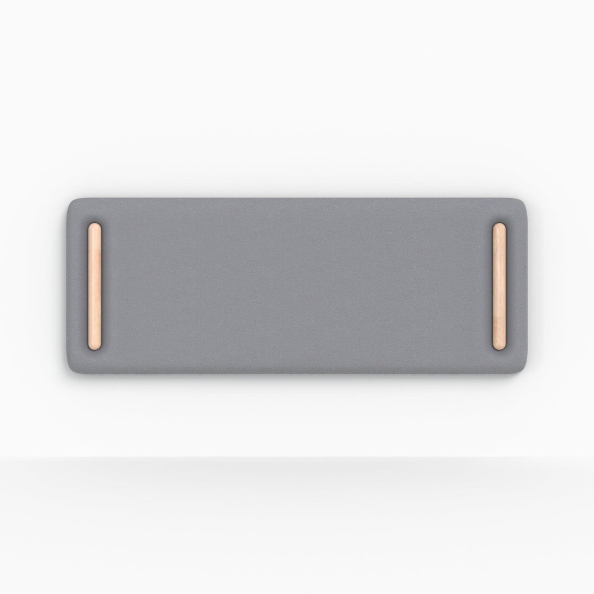 Rendez vous déco Tête de lit en tissu gris 140 cm - Katia