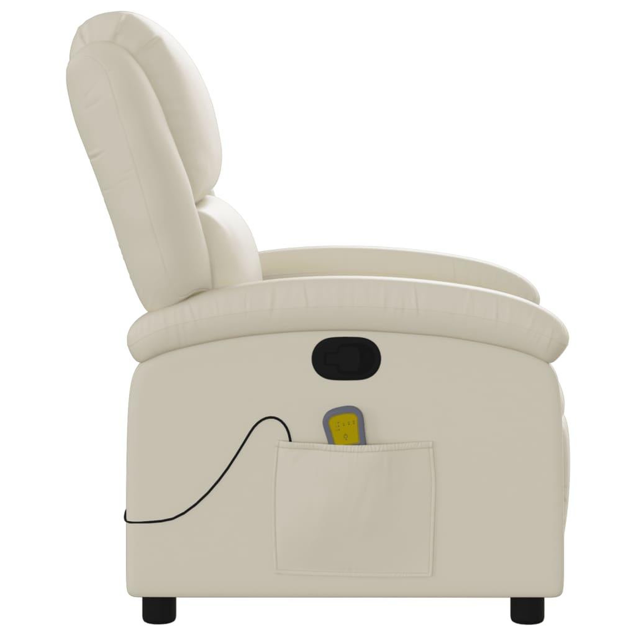 Voir la diapositive 5 : VIDAXL Fauteuil inclinable de massage Creme Similicuir