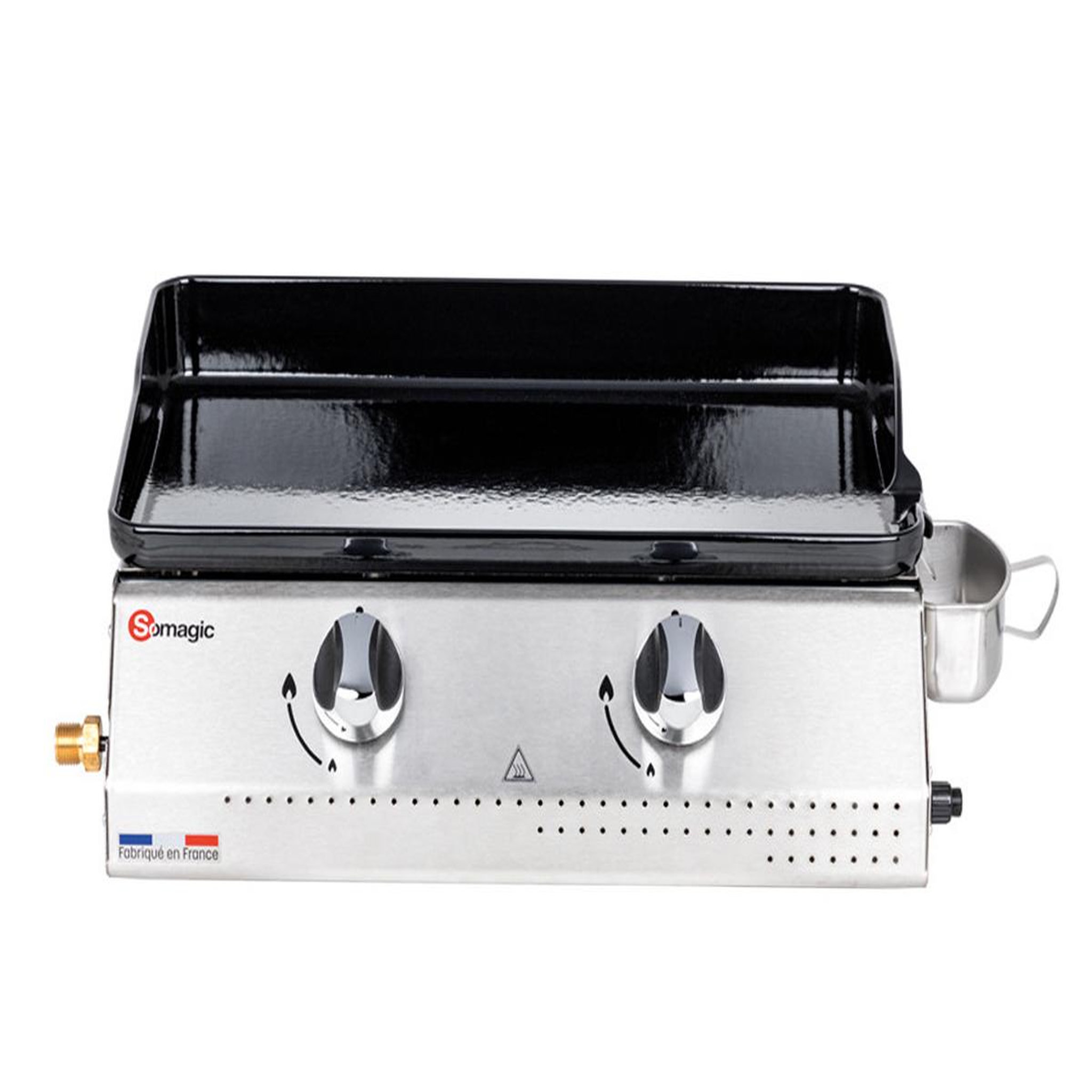Voir la diapositive 4 : SOMAGIC Plancha gaz 2 brûleurs Vera 200 - Somagic