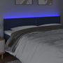 Voir la diapositive 3 : VIDAXL Tete de lit a LED Bleu 200x5x78/88 cm Tissu
