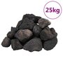 Voir la diapositive 2 : VIDAXL Roches volcaniques 25 kg noir 5 8 cm