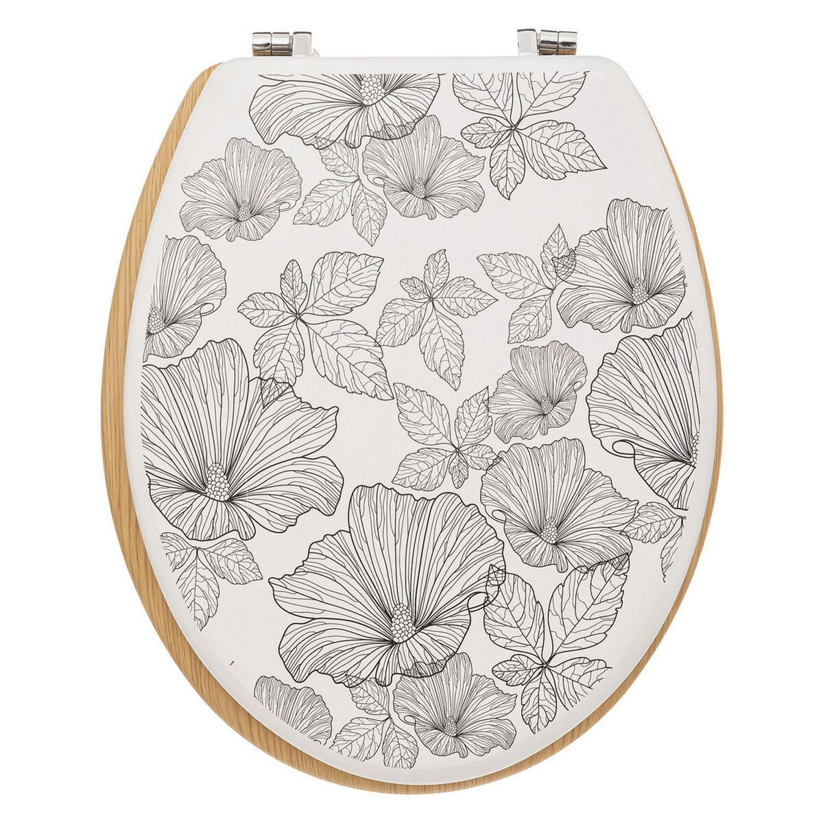 FIVE Abattant WC BlackFlora en bois et Zinc