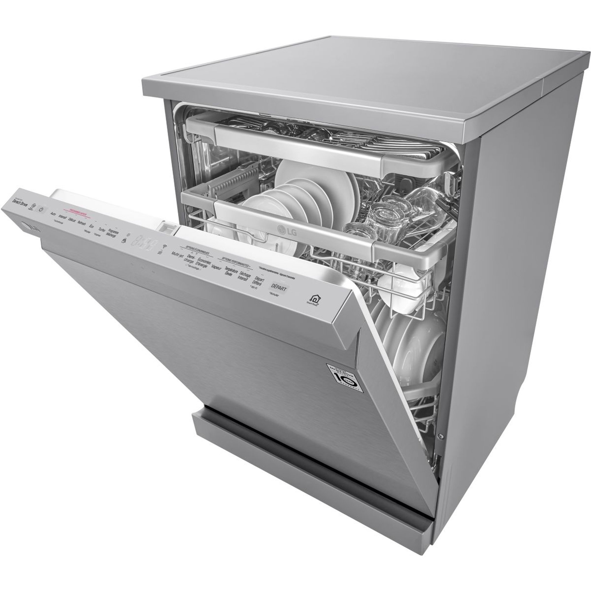 Voir la diapositive 4 : LG Lave vaisselle 60 cm DF425HSS DirectDrive Truesteam