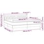 Voir la diapositive 6 : VIDAXL Sommier a lattes de lit et matelas Gris fonce 200x200cm Velours