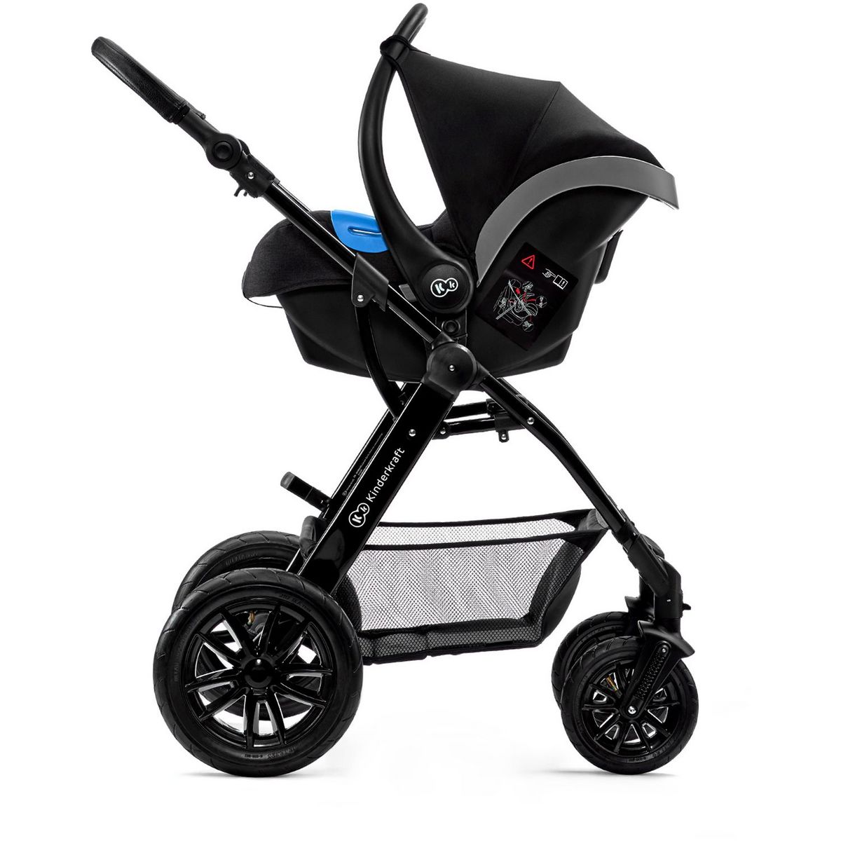 KINDERKRAFT Poussette 3en1 Moov noir bébé 