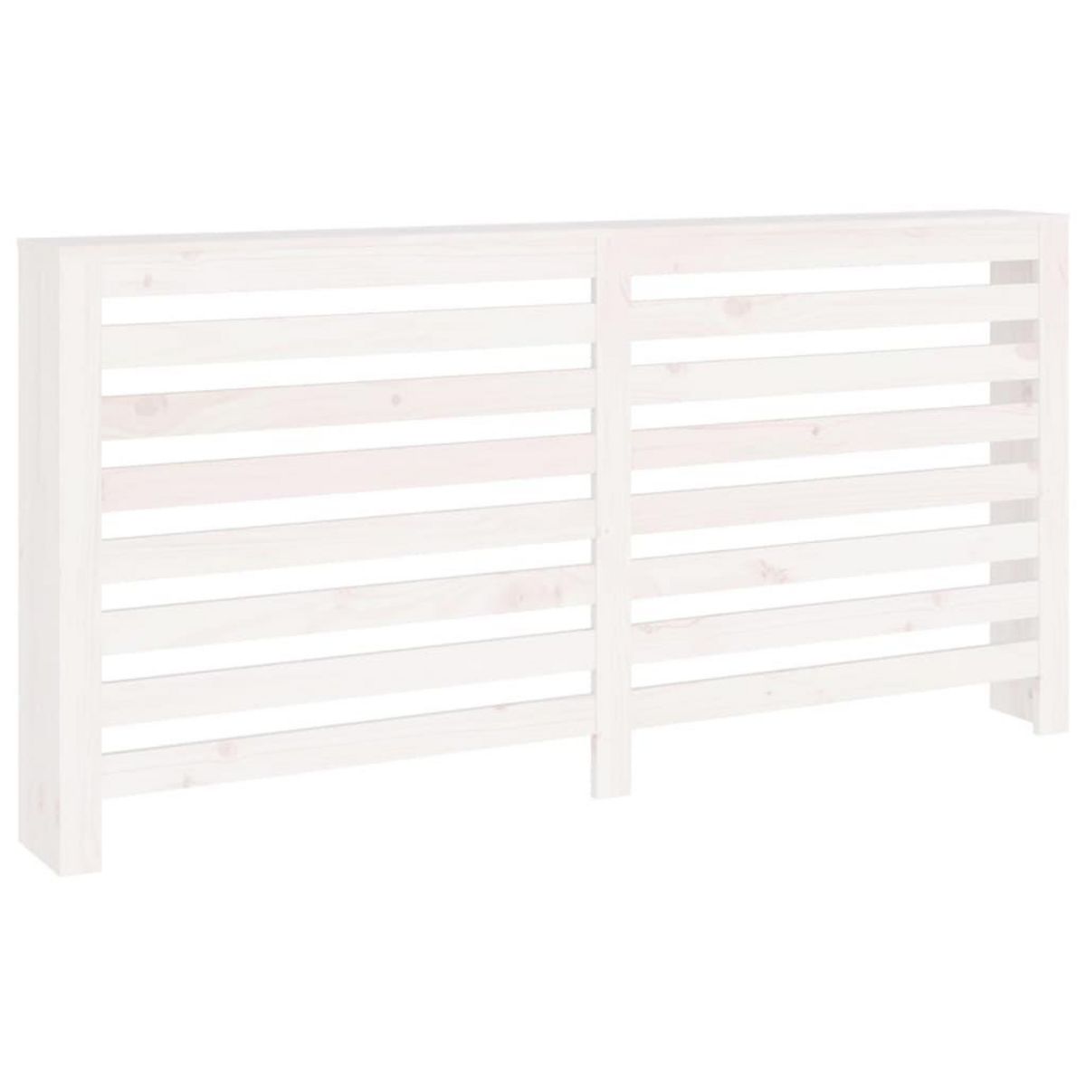 VIDAXL Cache-radiateur Blanc 169x19x84 cm Bois massif de pin