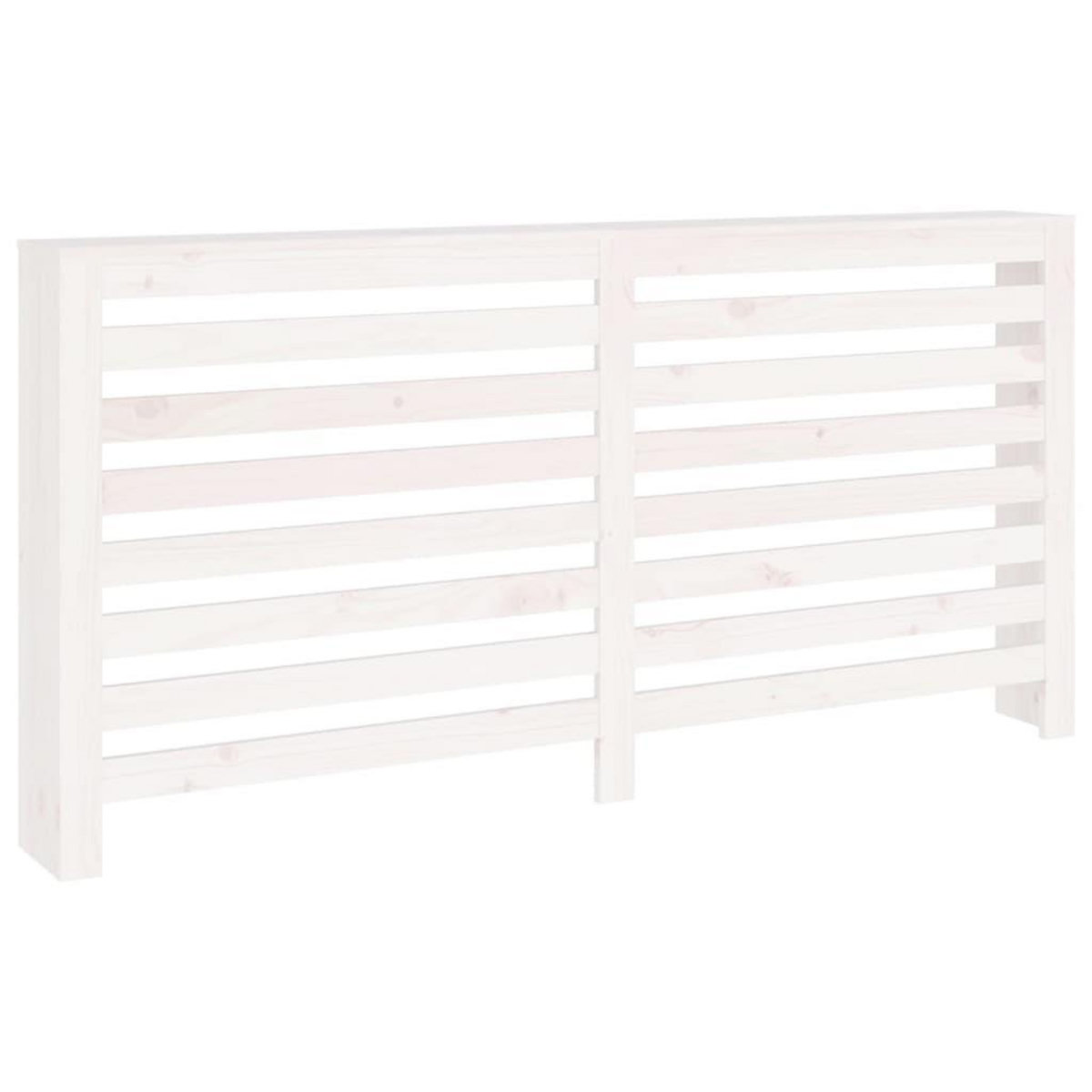 VIDAXL Cache-radiateur Blanc 169x19x84 cm Bois massif de pin