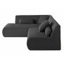 Voir la diapositive 3 : LISA DESIGN Onyx - canapé modulable d'angle gauche - 5 places - en velours côtelé