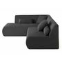 Voir la diapositive 3 : LISA DESIGN Onyx - canapé modulable d'angle gauche - 5 places - en velours côtelé