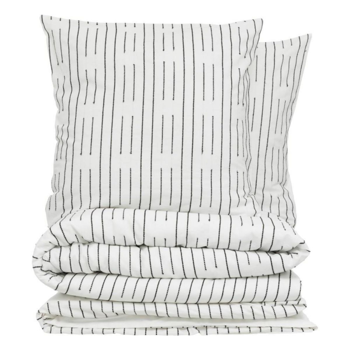 ATMOSPHERA Housse de couette 260x240 + 2 taies coton KAIN